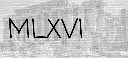 The Roman numeral 1066