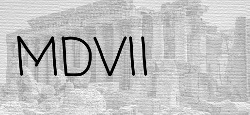 The Roman numeral 1507