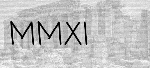 The Roman numeral 2011