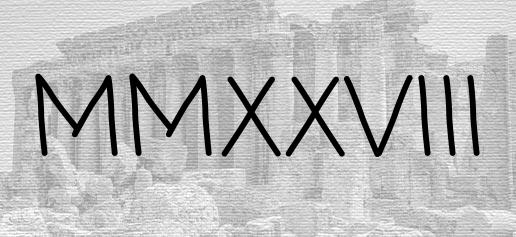 The Roman numeral 2028