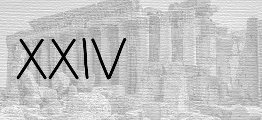 The Roman numeral 24