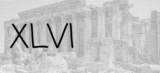 The Roman numeral 46