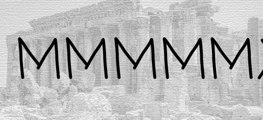 The Roman numeral 5090