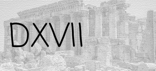 The Roman numeral 517