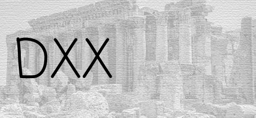 The Roman numeral 520