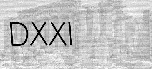 The Roman numeral 521