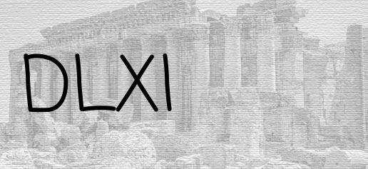 O algarismo romano 561
