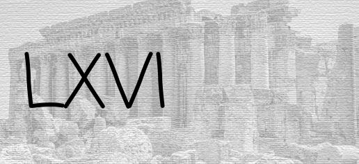 The Roman numeral 66